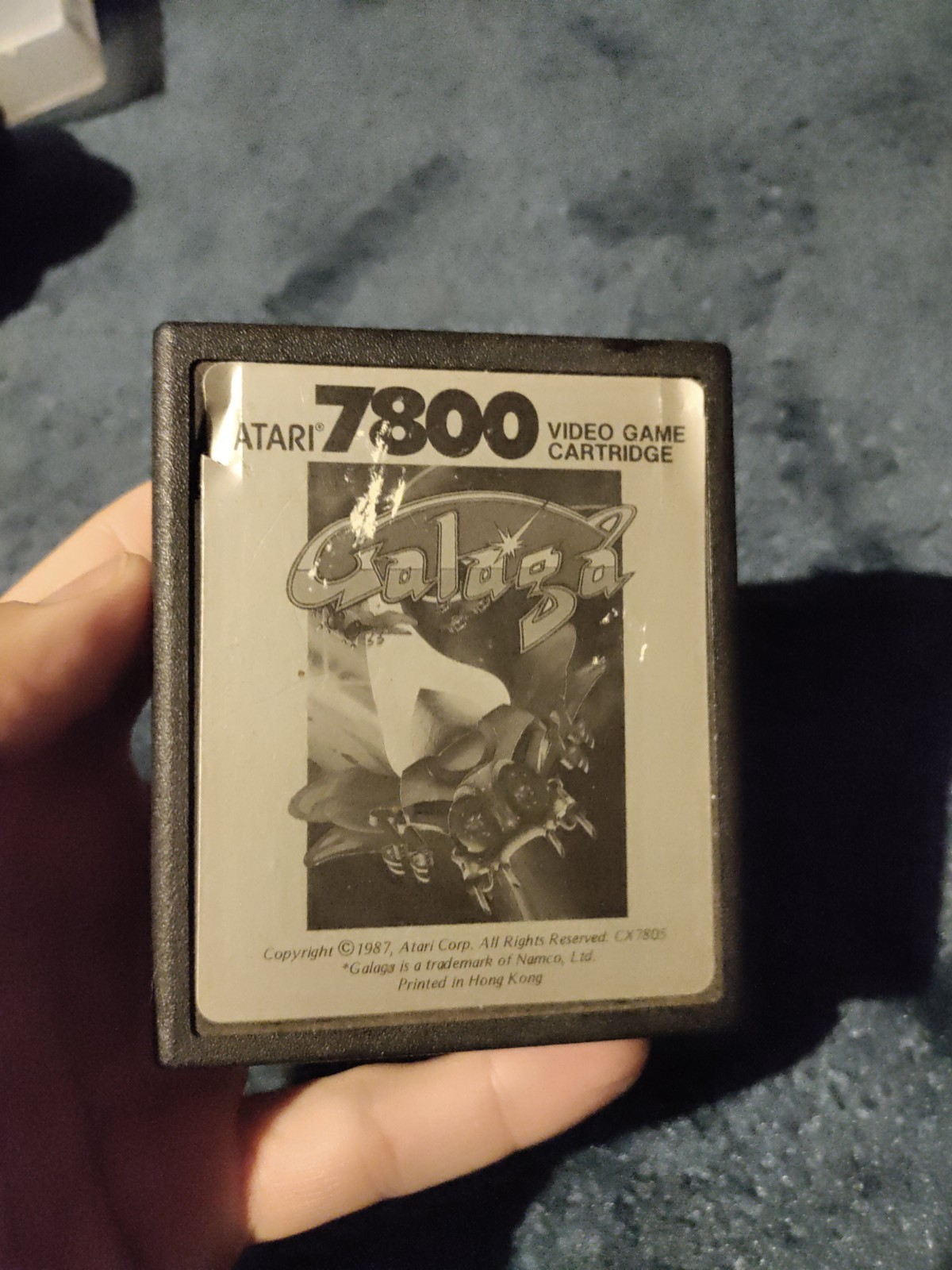 Galaga Atari 7800 Cartridge Only Tested Works Fast shipping Clean Label
