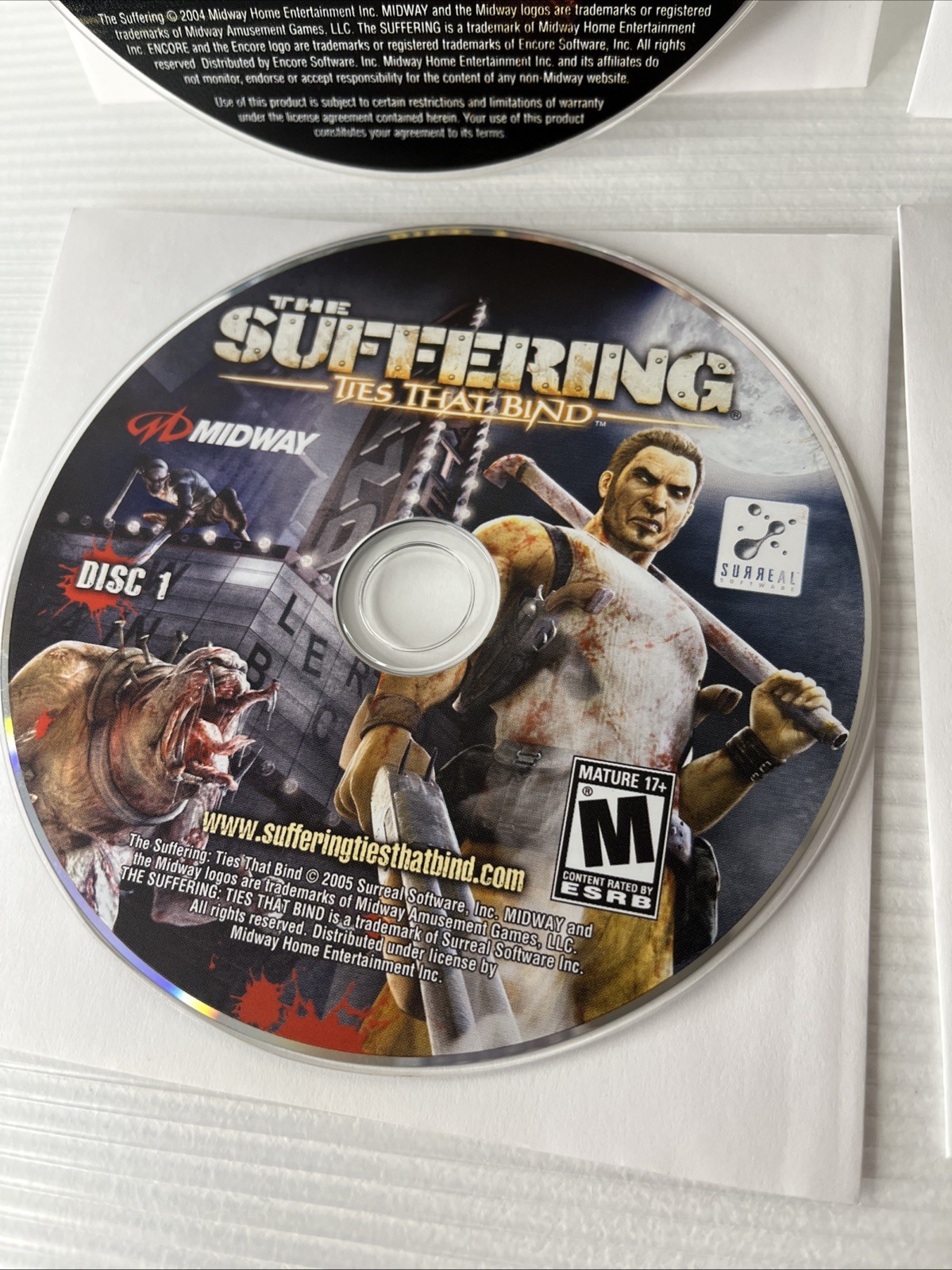 The Suffering & Ties That Bind PC – Bonus – RARE Mature Adult Horror WINDOWS EUC
