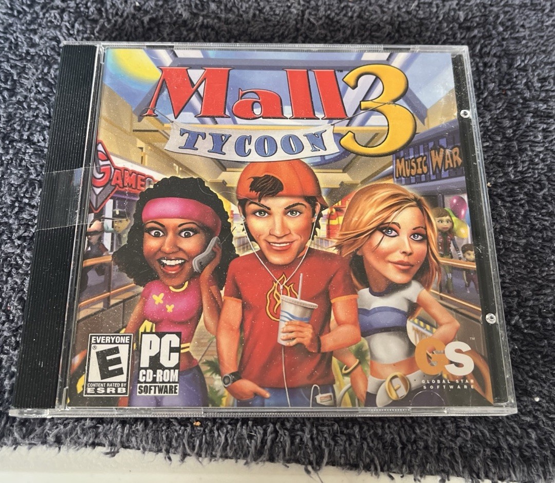 Mall Tycoon 3 (Windows PC, 2005) Complete CIB VG Global Star Software Game-k8