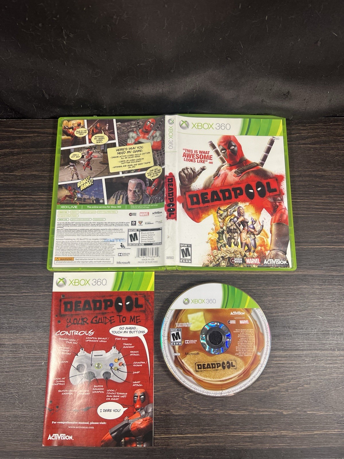 Deadpool Xbox 360 2013 CIB Complete & TESTED Works