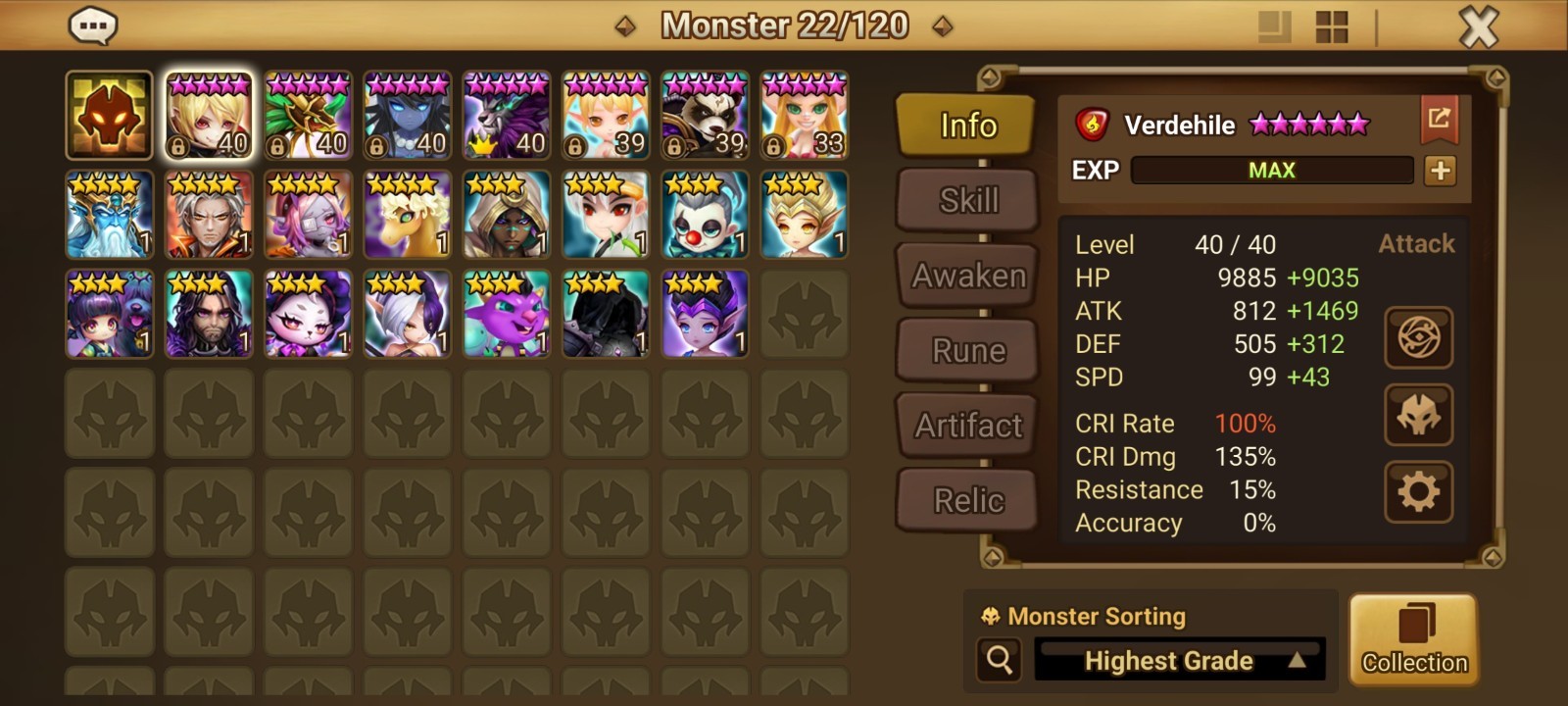 Summoners War Global Account 2LD5 Zeratu+Mi Ying