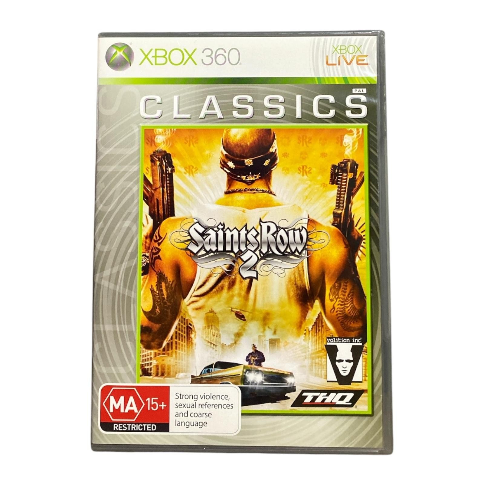 Saints Row 2 Classics Xbox 360 Game THQ PAL 2008 MA 15+ Action Adventure Crime