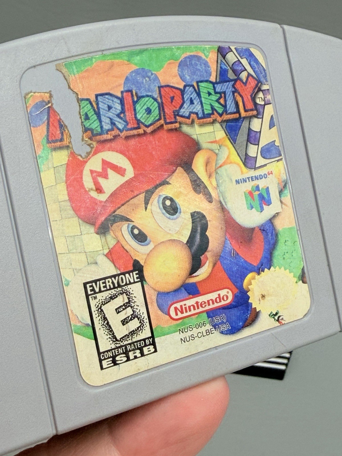 Mario Party (Nintendo 64, N64 1999) Authentic – Cleaned – Heavy Wear – Works