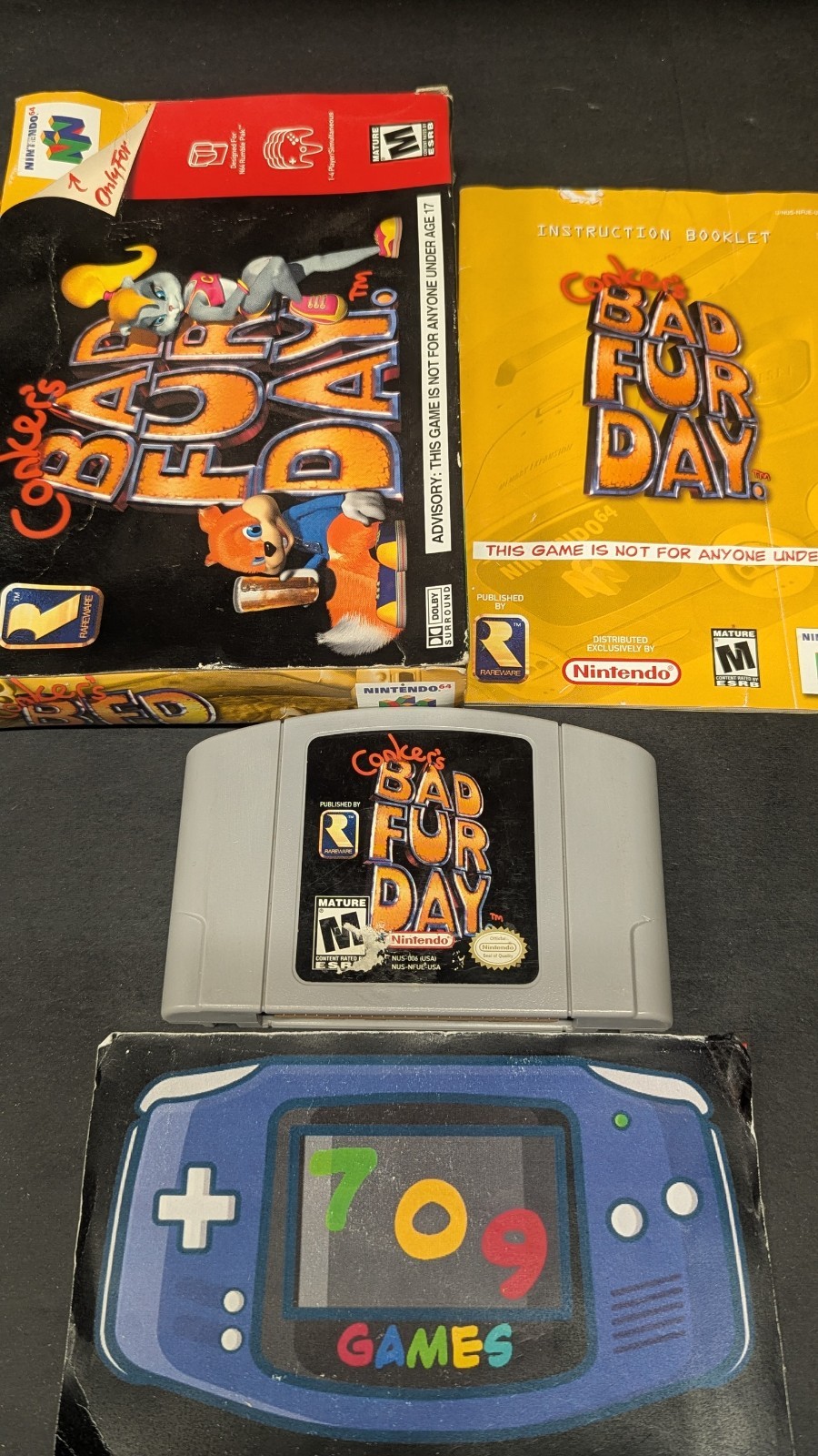 Conker’s Bad Fur Day (Nintendo 64 , 2001) N64 CIB COMPLETE