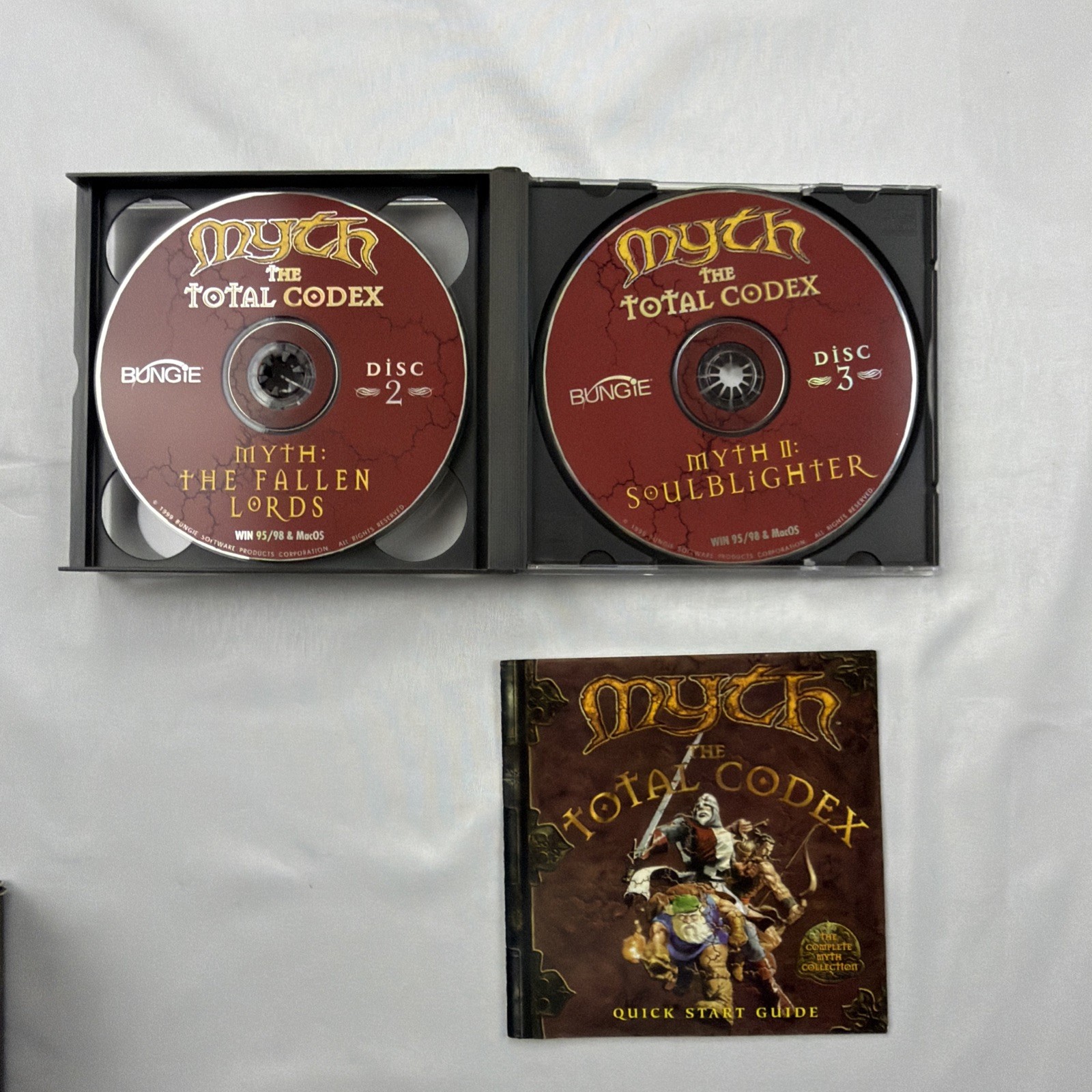 Myth: The Total Codex Big Box + 3 CDs & Jewel Case CD-Rom 1999 Windows 98/99/NT