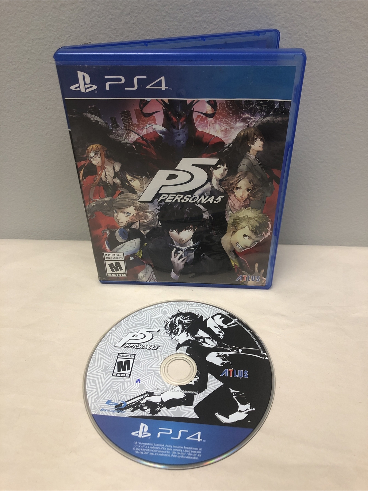 Persona 5 No Manual Tested PS4 PlayStation 4, 2017) Altus Games
