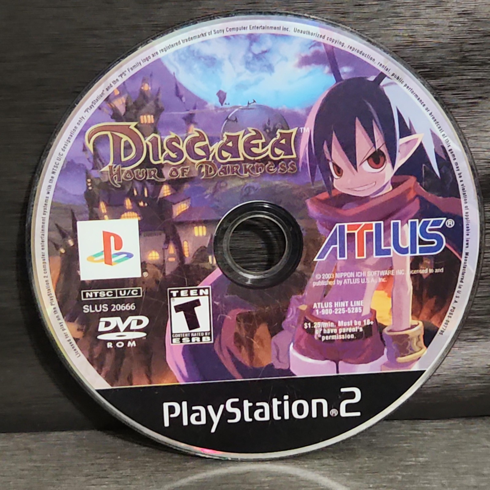 Disgaea Hour Of Darkness PlayStation 2 PS2 Game ATLUS T Teen RPG Strategy Clean