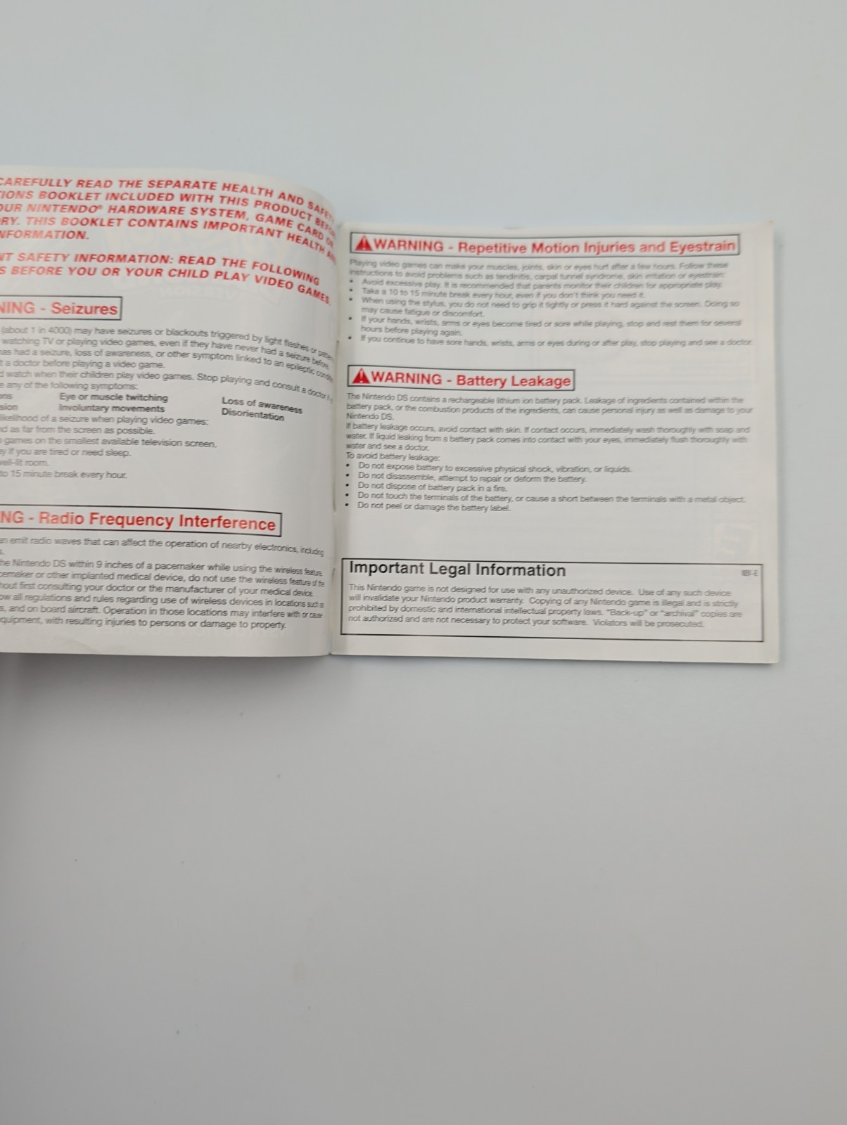 Pokémon: Diamond Version (DS, 2007) MANUAL ONLY