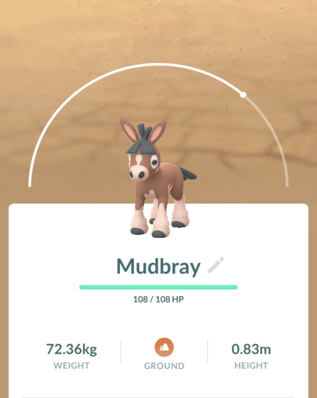 Mudbray Pokémon Go ✨ shiny ✨ and Non-Shiny