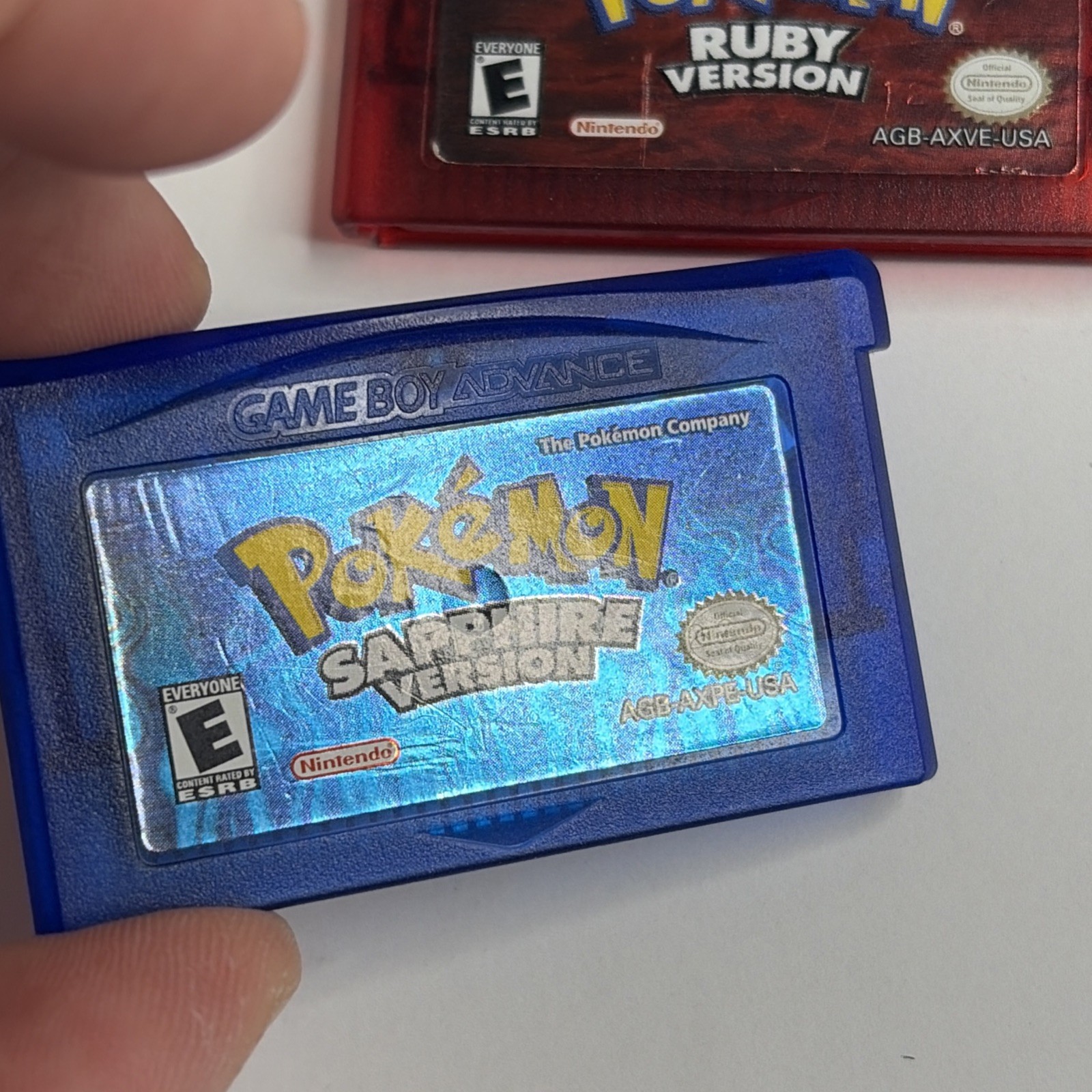 NICE Pokemon Ruby Pokemon Sapphire GBA Authentic Lot New Batteries Save Nintendo