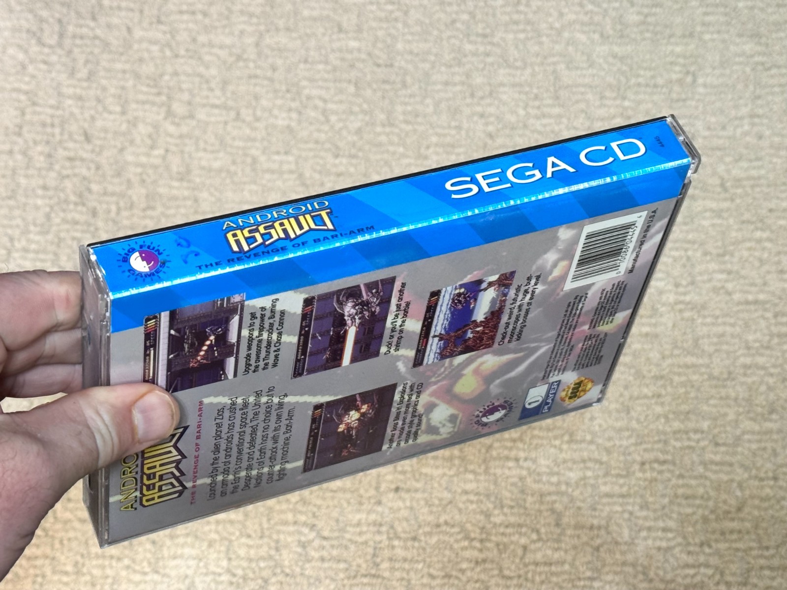Android Assault & Registration Card – Complete Sega CD Game CIB – Authentic