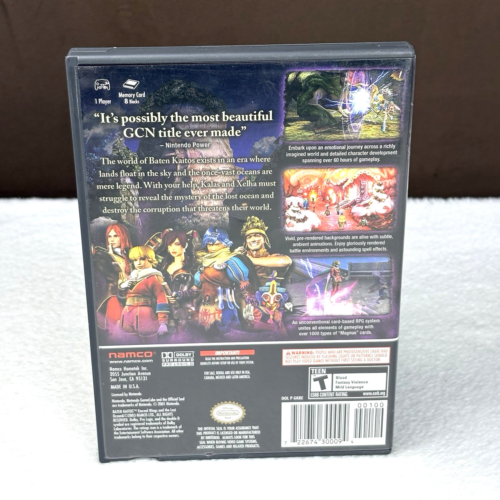 Nintendo GameCube Baten Kaitos: Eternal Wings and the Lost Ocean Video Game CIB!