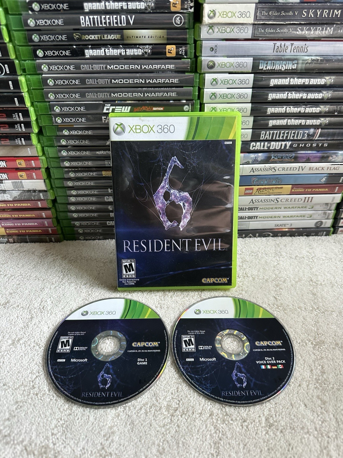 Resident Evil 6 (Microsoft Xbox 360) 2 Disc Tested Complete