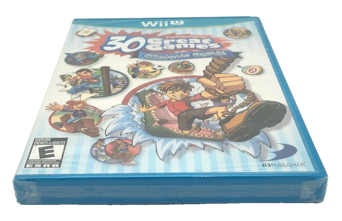 Family Party: 30 Great Games Obstacle Arcade (Nintendo Wii U, 2012) New US Ver.