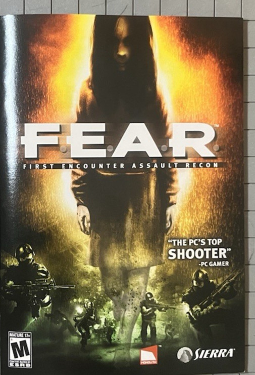 F.E.A.R. Gold Edition (PC) Small Big Box Complete + Extraction Point