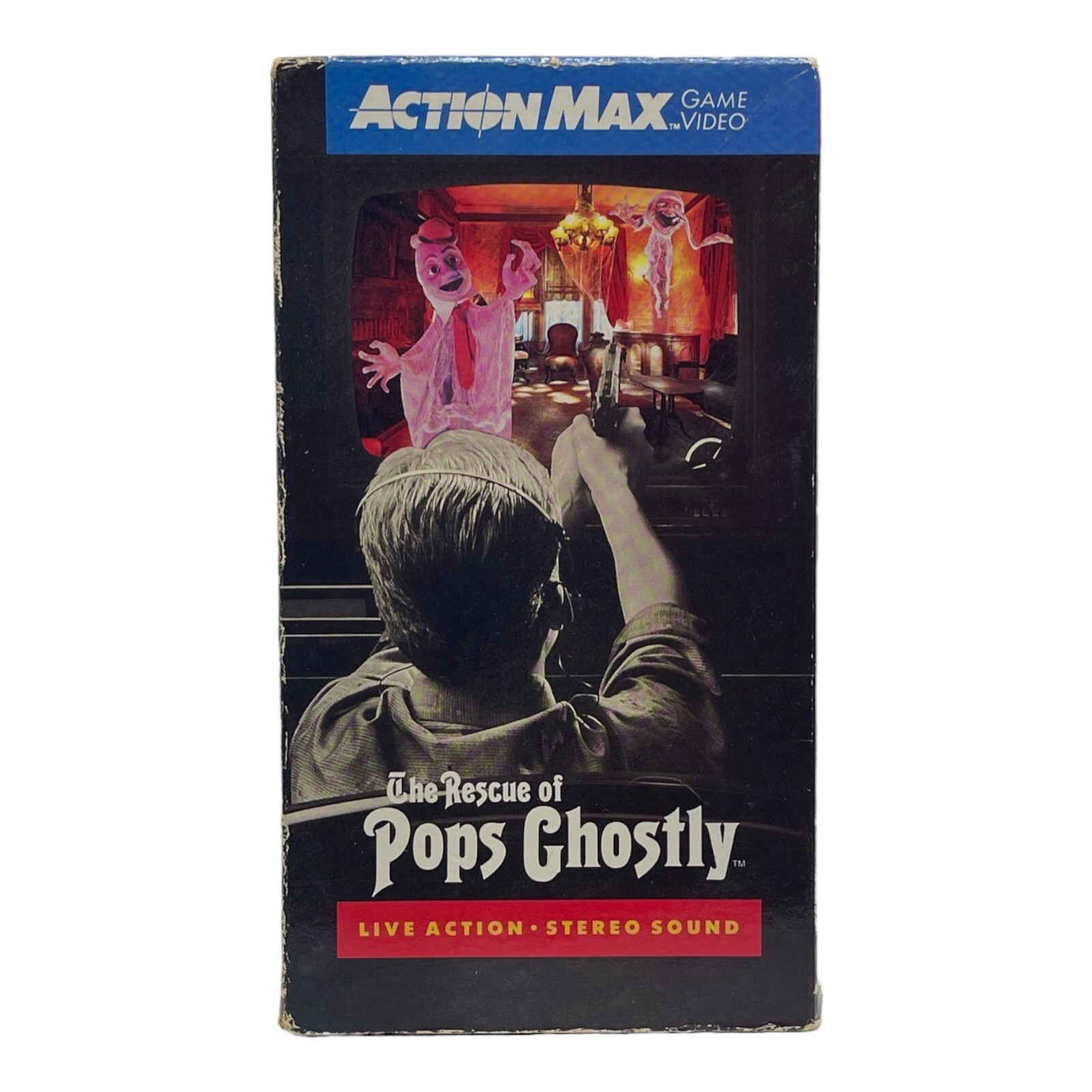 1987 WOW “ACTION MAX” (THE RESCUE OF POPS GHOSTLY) VHS Game Vintage Video Tape