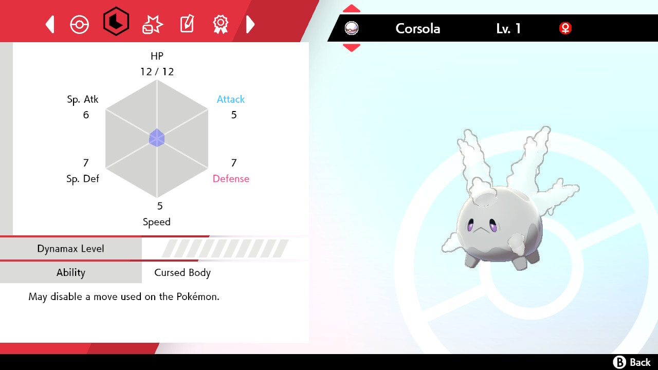 ⚔️Shiny/Non-shiny Galarian Corsola/Cursola 6IV🛡️Sword/Shield HOME (💯Legal)