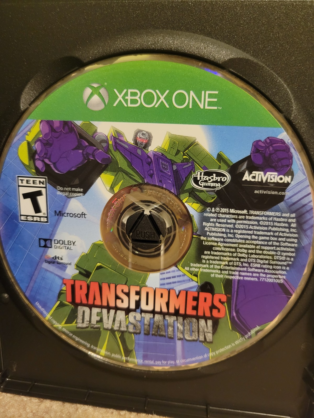Transformers Devastation (Xbox One, 2015) Tested Ships Fast