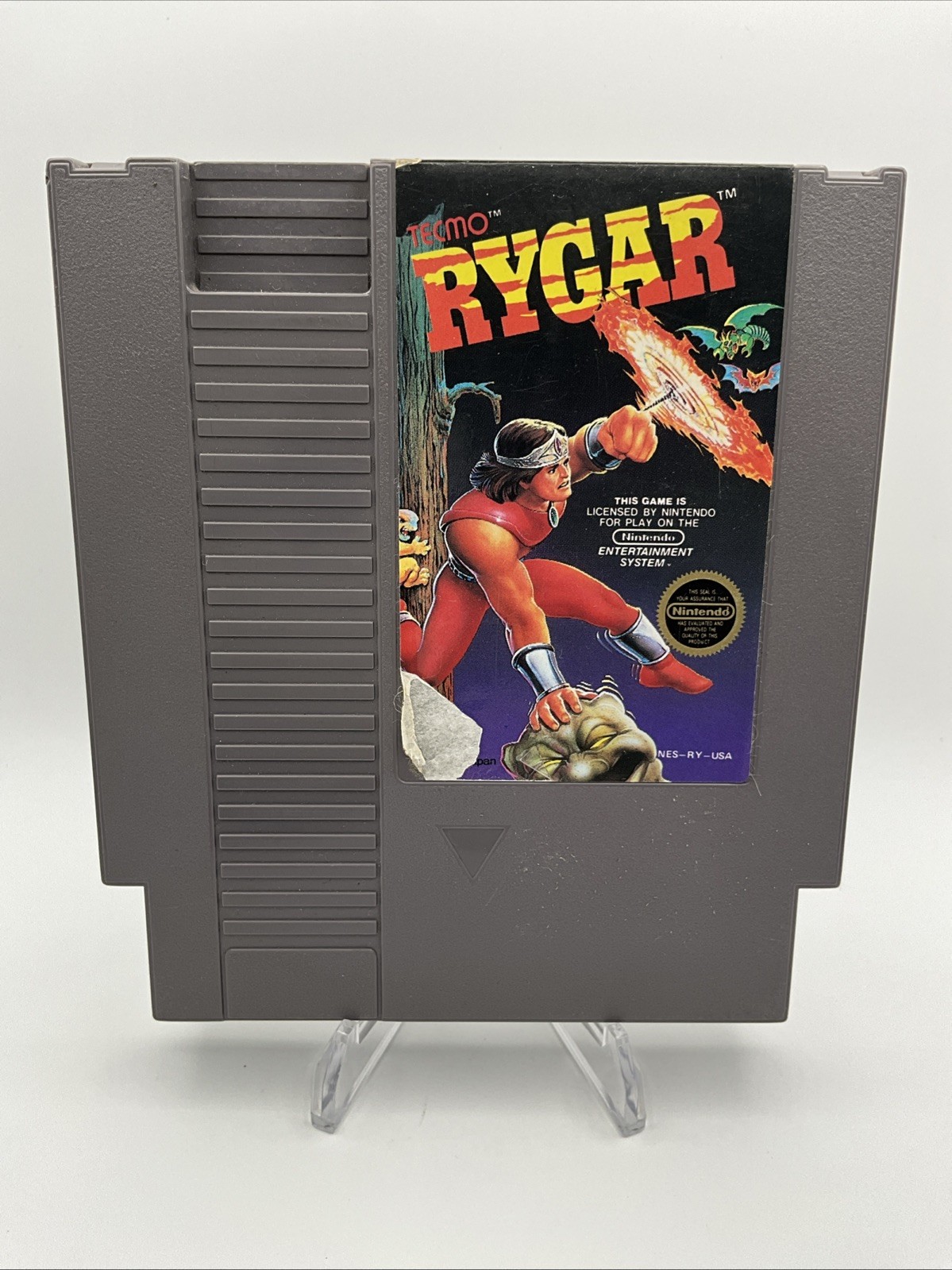 Rygar (Nintendo Entertainment System, 1987) NES – Label Damage