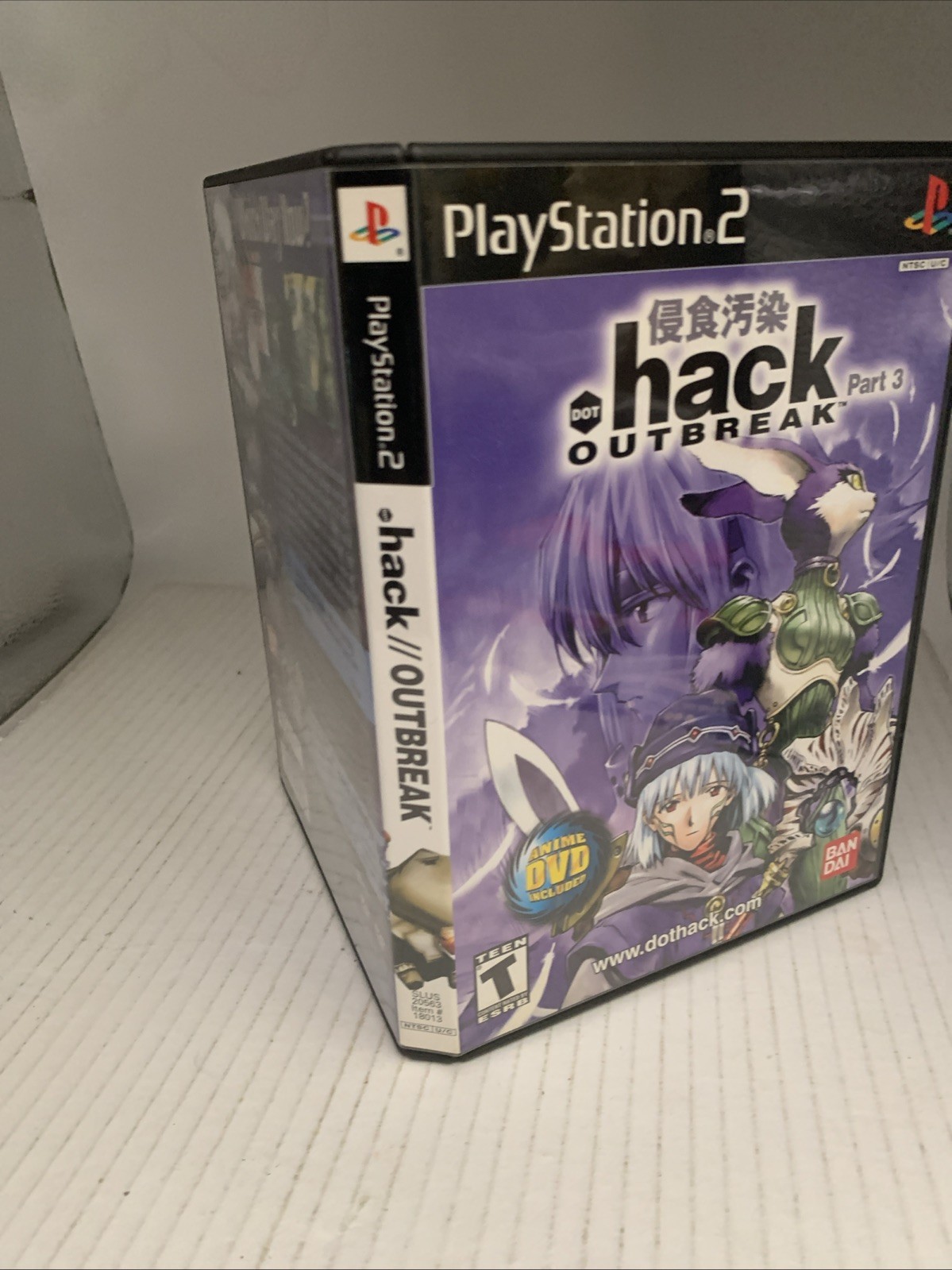 .Hack Outbreak Part 3 (Sony PS2 PlayStation 2 2003) Complete Manual & DVD Stare