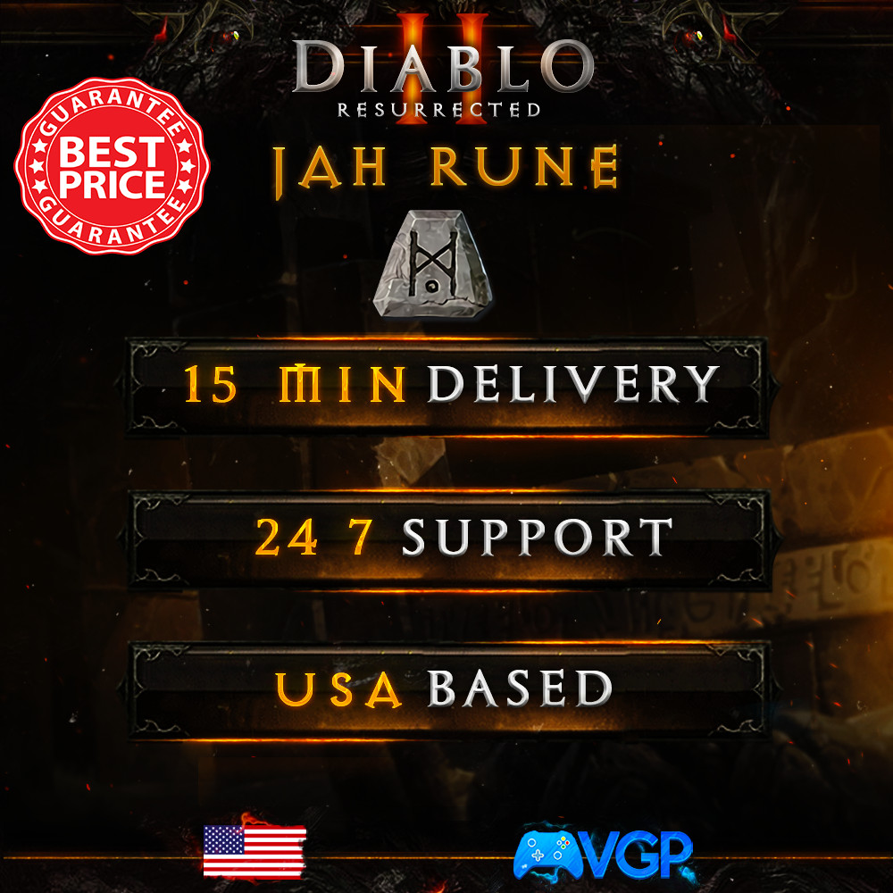 JAH Rune – Diablo 2 Resurrected Runes 🔥 D2R Runes 🔥 Fast & Safe |🔥 PC ONLY 🔥