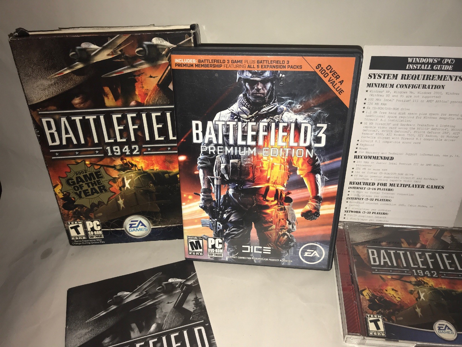 Battlefield 1942 – Deluxe Edition – (PC,2003) Battlefield 3 Premium Edition