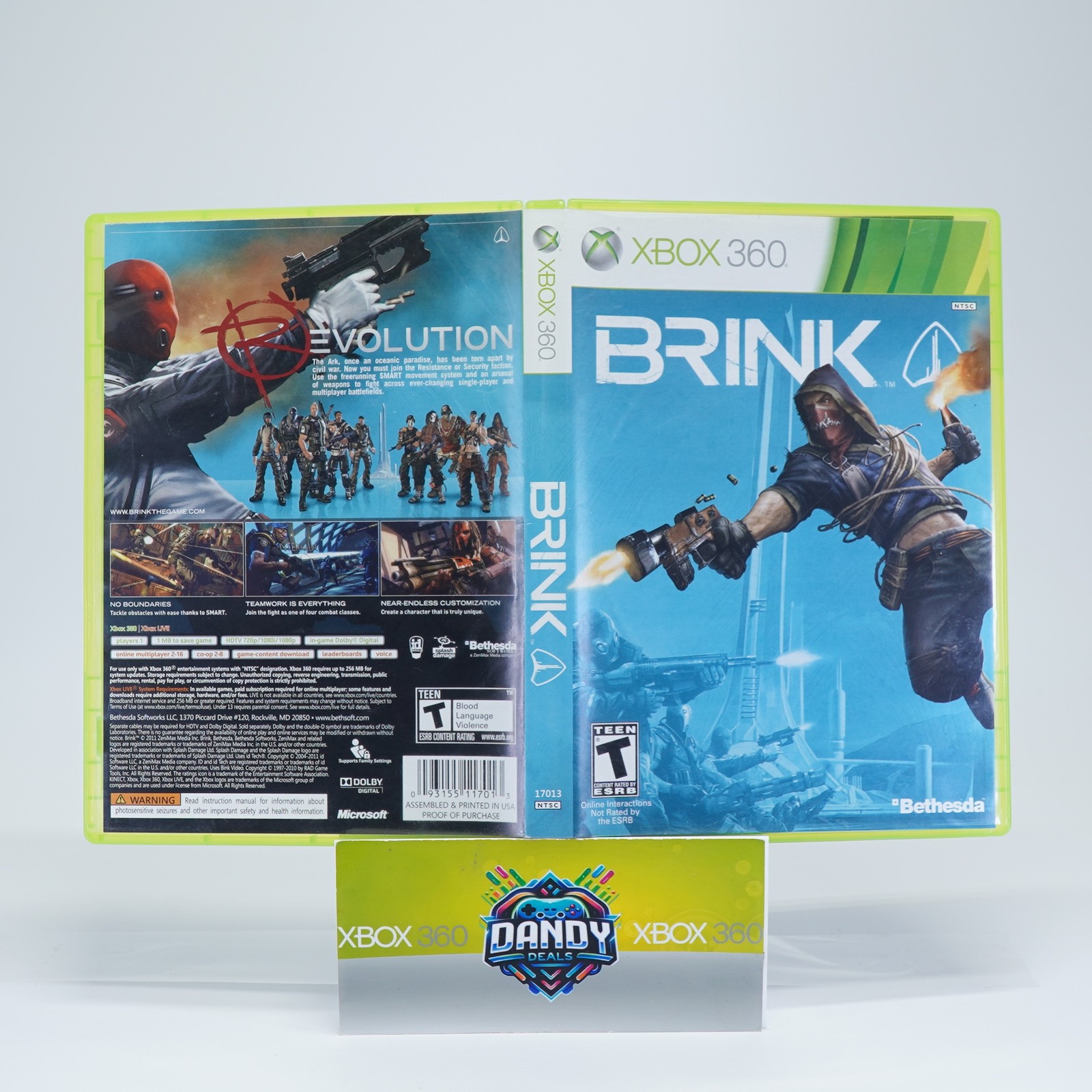 Brink CIB W/ Manual – Tested – Xbox 360