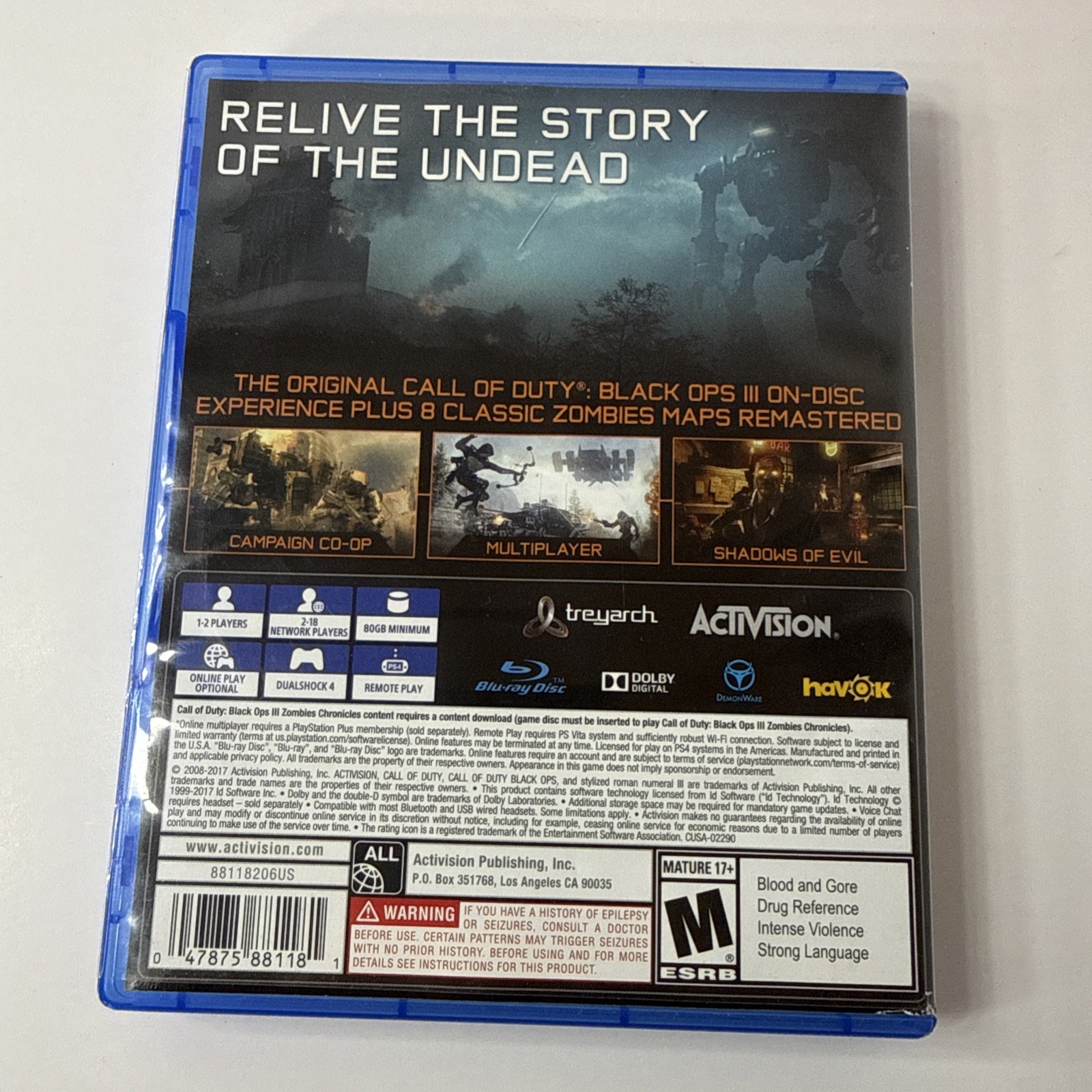Call of Duty Black Ops III – Zombie Chronicles Edition for Sony Playstation 4