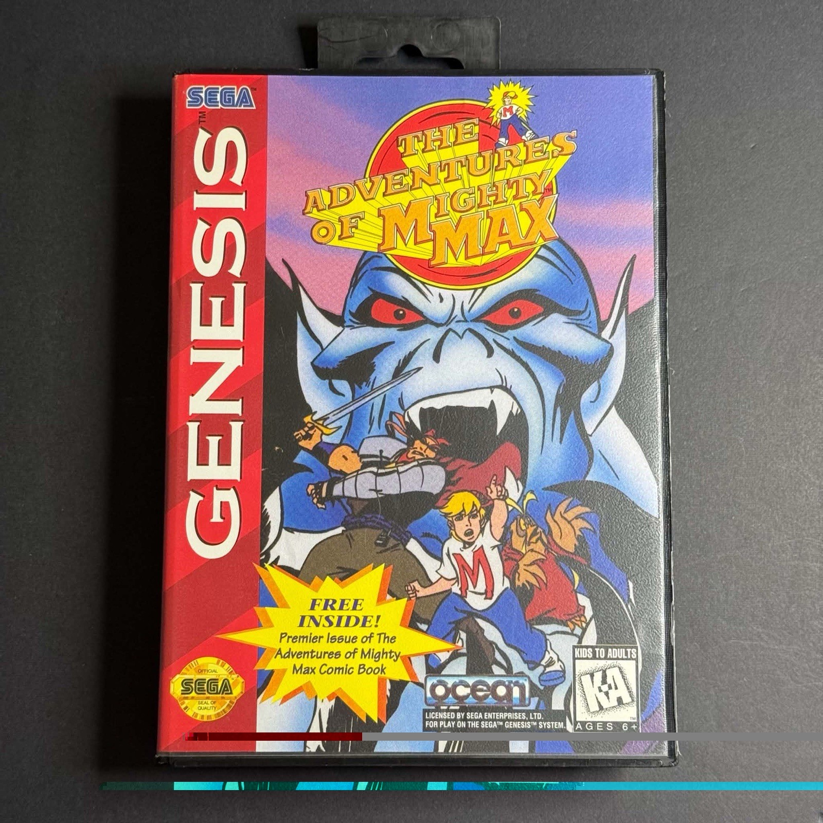 Ocean Mighty Max Action & Adventure (Sega Genesis, 1993) CIB Complete