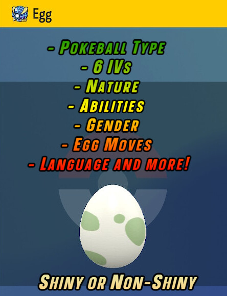 ⭐ SHINY CUSTOM EGGS 6IV⭐ Indigo Disk • Paldea Dex | Pokemon Scarlet and Violet