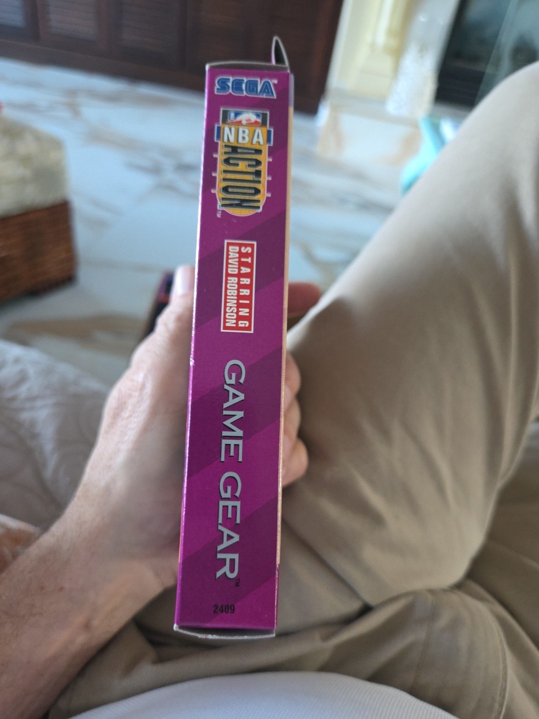 NBA Action w/ David Robinson – Sega Game Gear CIB manual