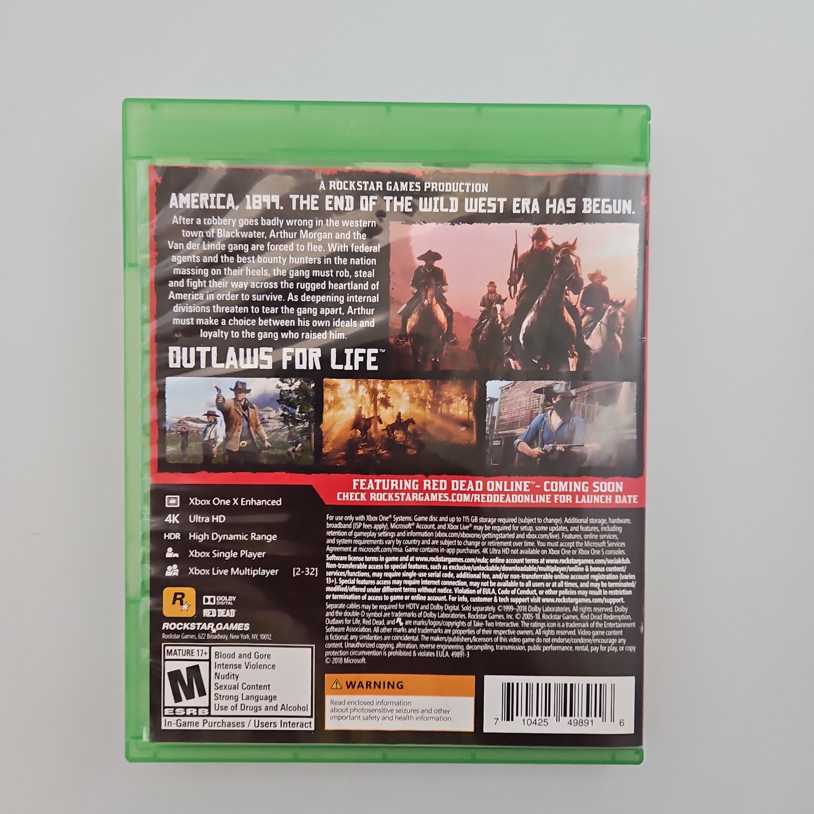 Red Dead Redemption 2 (Microsoft Xbox Series X, 2018) Double Disc Set