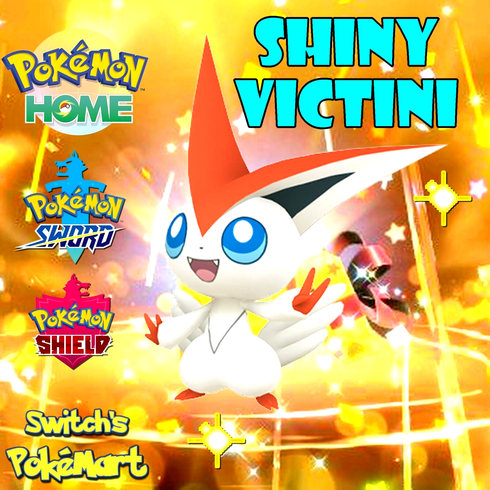 ✨Shiny Victini Unreleased shiny✨ Pokemon Home | Pokemon Sword and Shield🚀