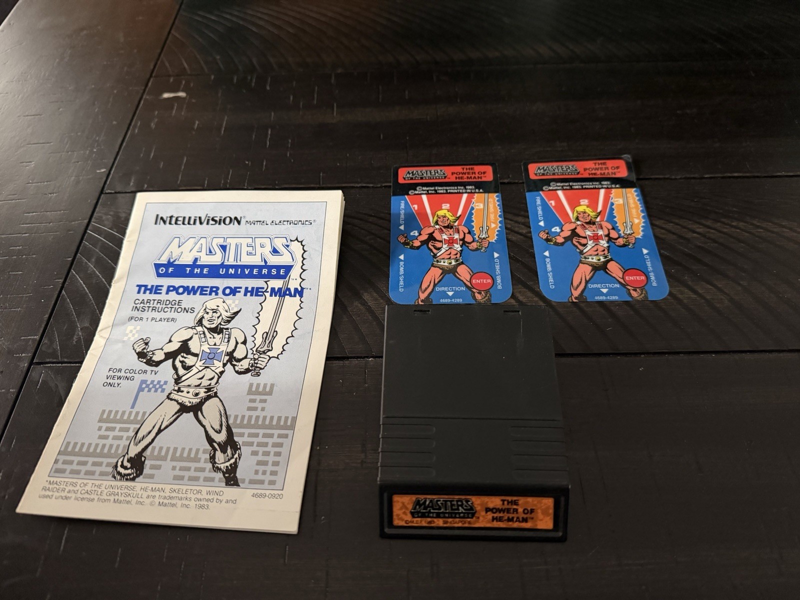 Mattel Electronics Masters of the Universe Intellivision Game Manual With Game!!