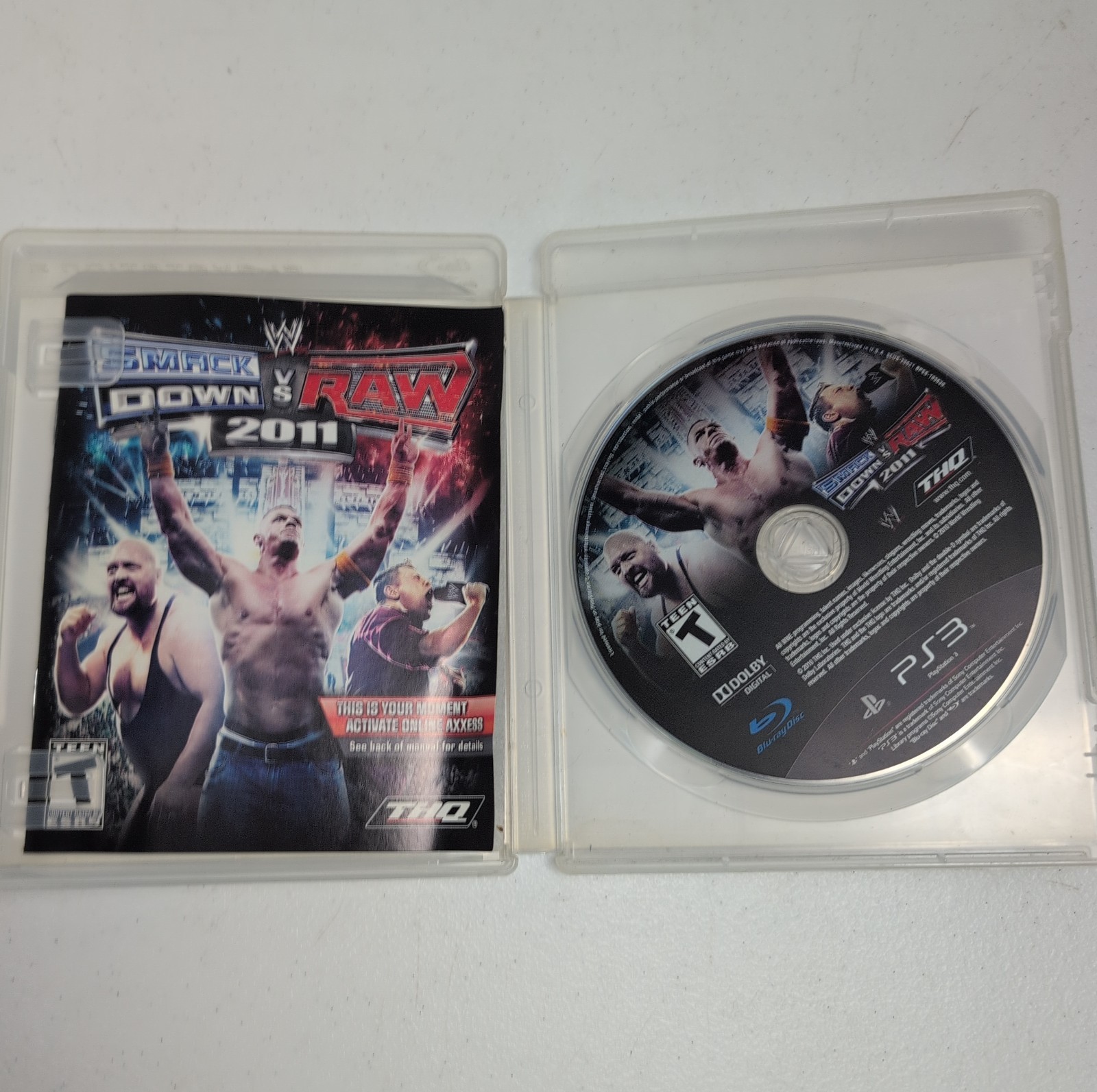 WWE SmackDown VS Raw 2011 PlayStation 3 2010 Complete In Case W/ Manual CIB PS3