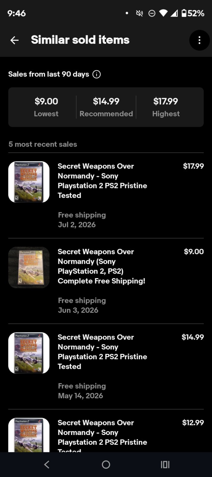 Secret Weapons Over Normandy CIB (Sony PlayStation 2, 2003)