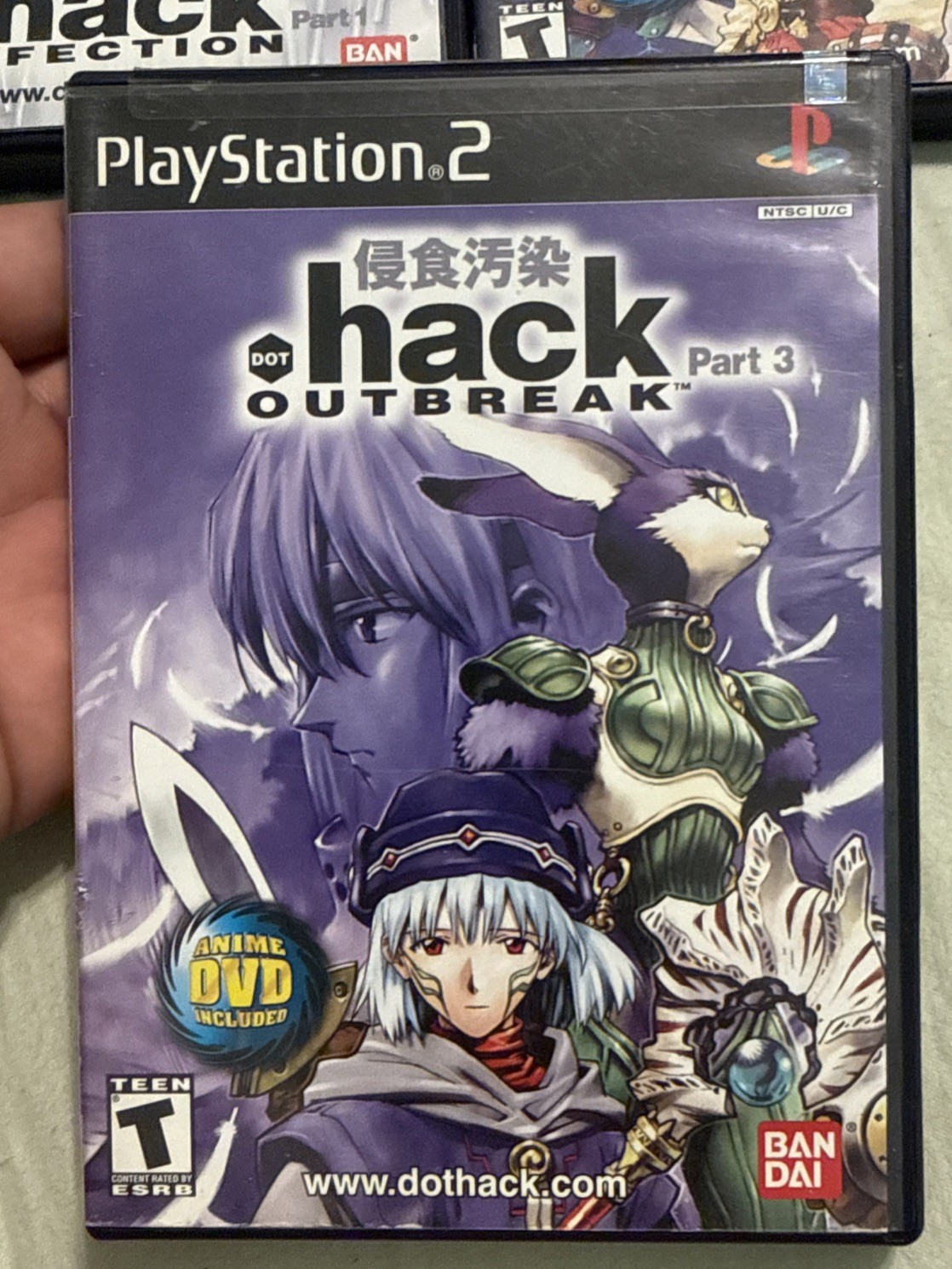 DOT .hack Infection Mutation Outbreak Part 1 2 3 PS2 ALL CIB w/ DVD EUC Tested