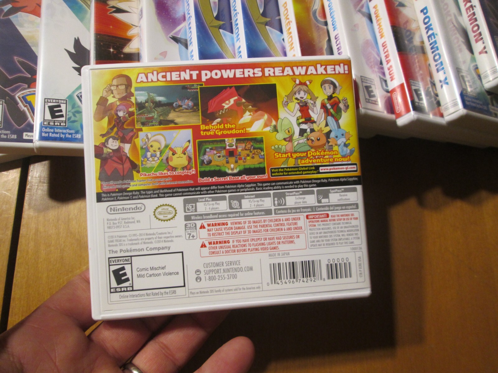 EMPTY CASE Pokémon Omega Ruby Nintendo 3DS COMPLETE W/ MANUAL AUTHENTIC POKEMON