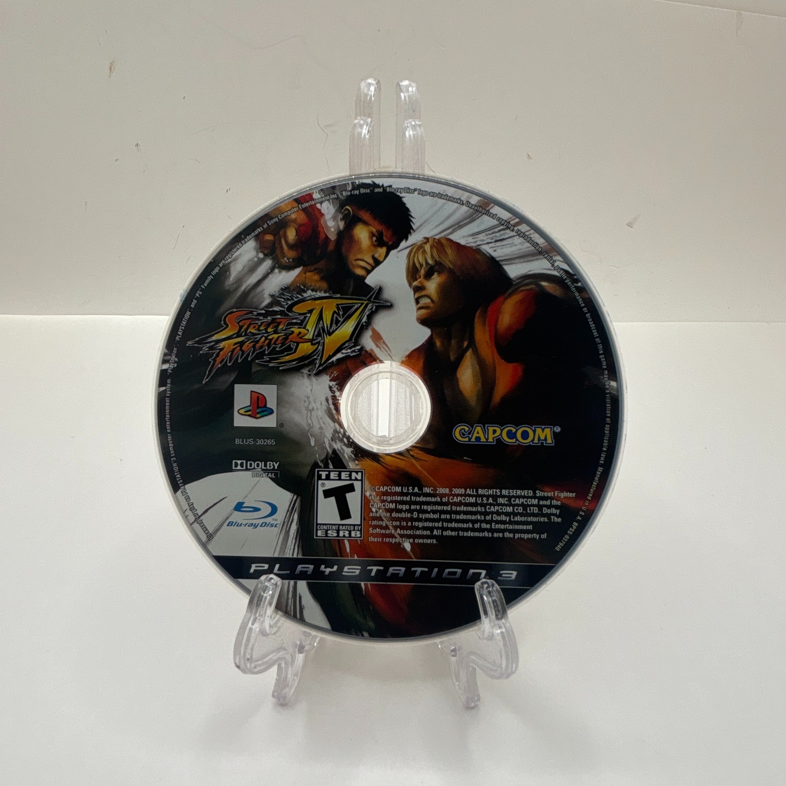 Street Fighter IV 4 Capcom PS3 Fighting Game (Sony PlayStation 3, PS3) Disc Only