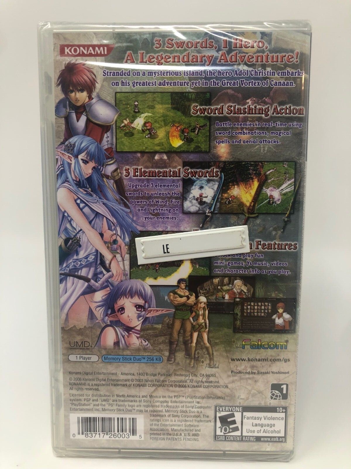 Ys: The Ark of Napishtim  for Sony PSP (PlayStation Portable) BRAND NEW SEALED