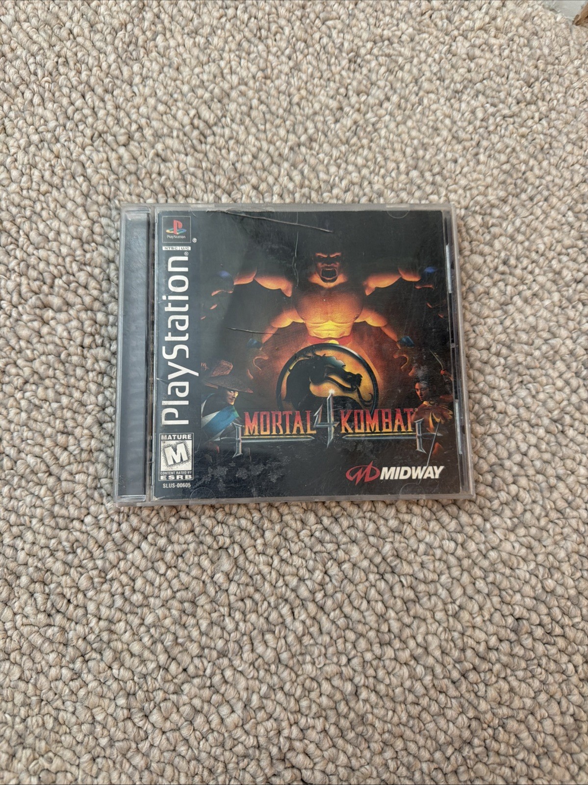 Mortal Kombat 4 (PS1) – Black Label – Complete CIB + Reg Card – Playstation