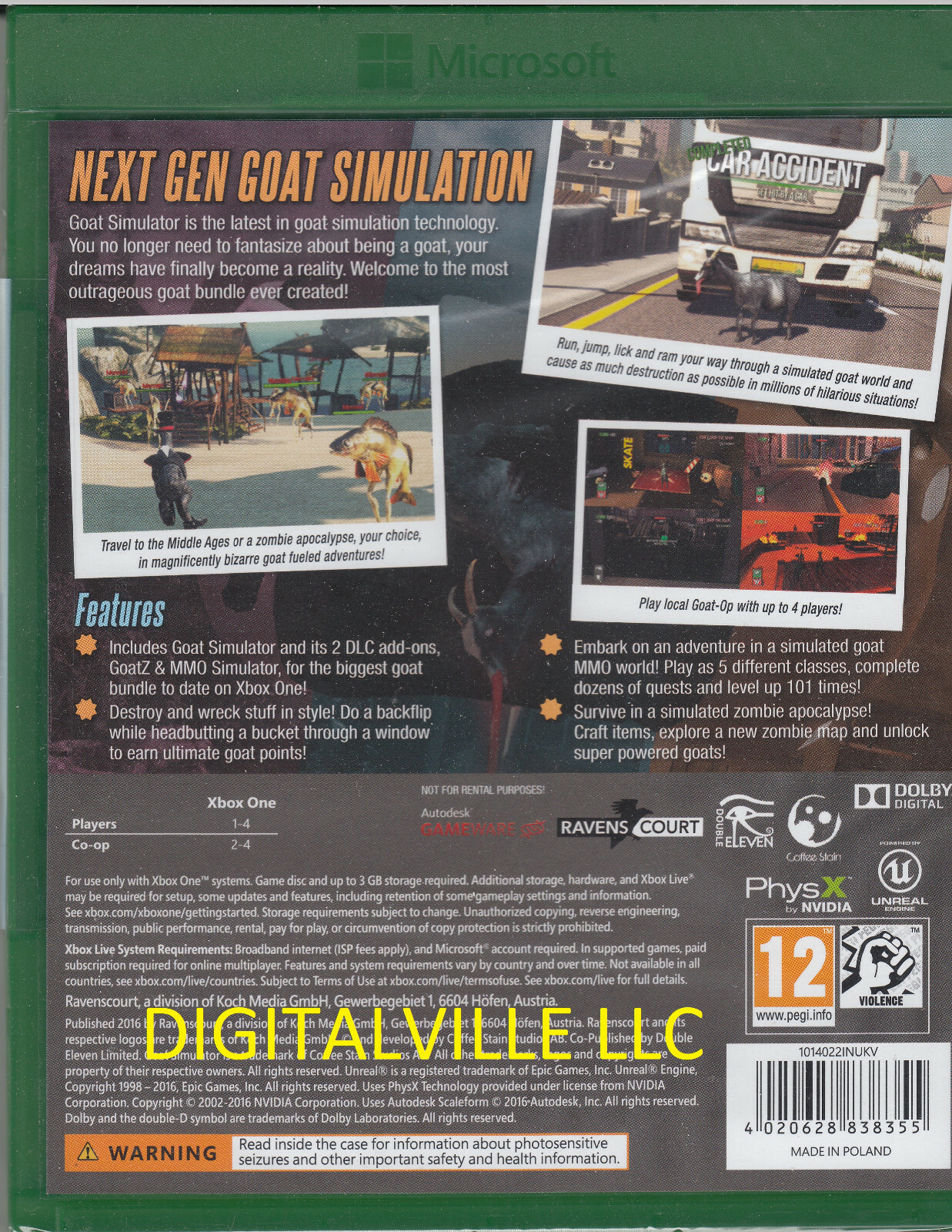 Goat Simulator The Bundle Xbox One Brand New Sealed GoatZ & MMO Sim