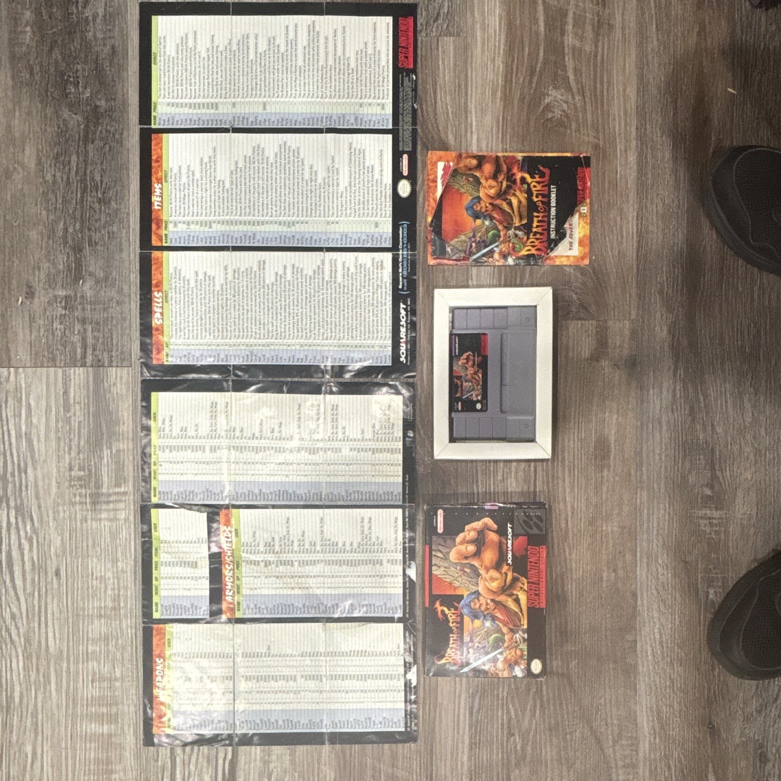 Square Soft Breath of Fire SNES NTSC-U/C RPG Complete w/ Manual