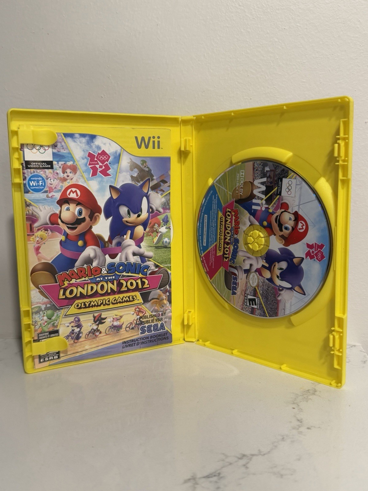 Mario & Sonic at the London 2012 Olympic Games Wii Complete Tested CIB Works!