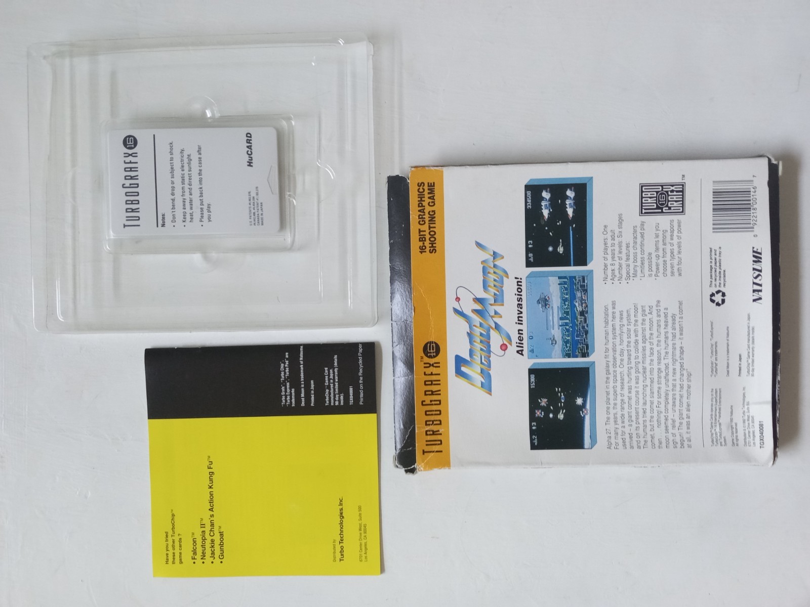 Dead Moon for TurboGrafx-16, 1992 Natsume, Complete, in Original Cardboard Box