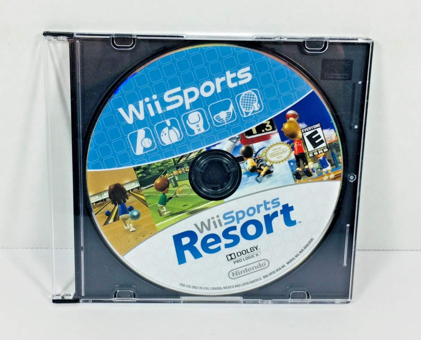 Wii SPORTS & Wii SPORTS RESORT (2 GAMES IN 1) NINTENDO Wii GAME (DISC ONLY) GOOD