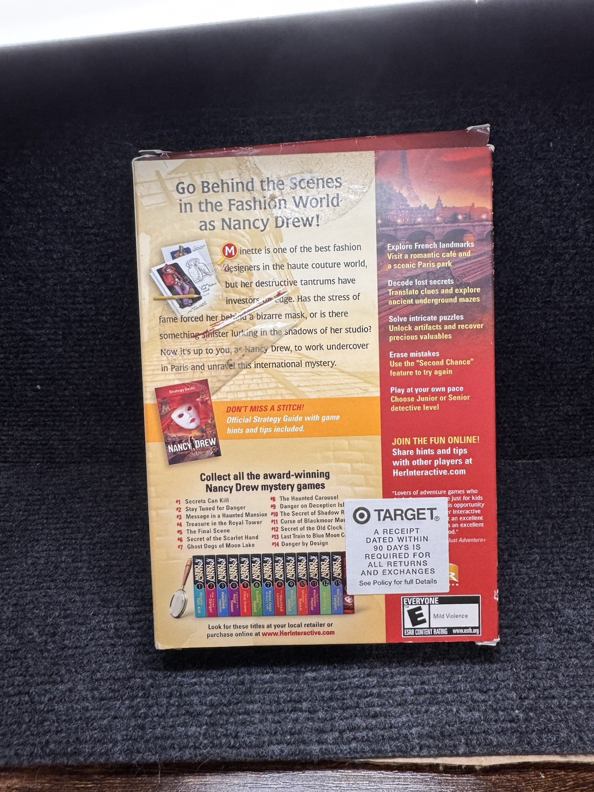Nancy Drew DANGER BY DESIGN PC Game Adventure Mystery #14