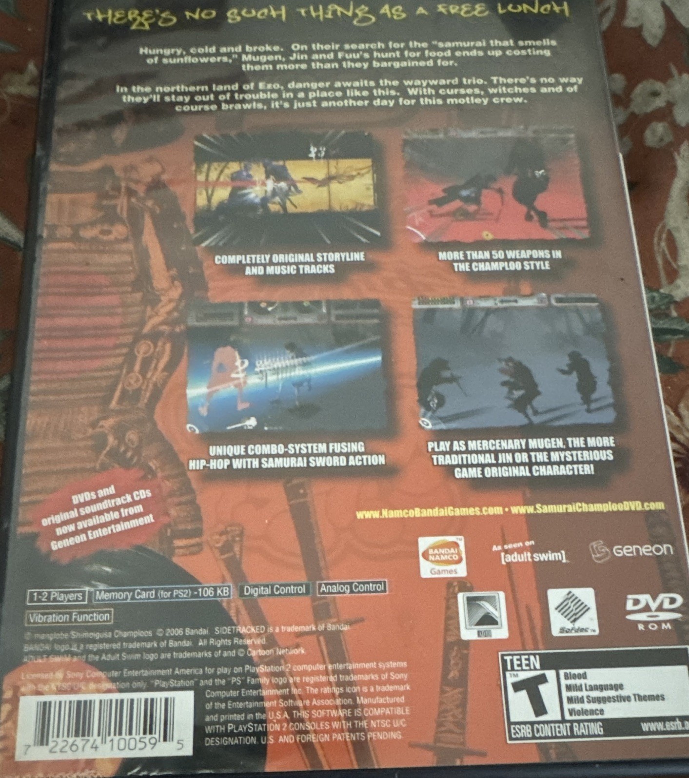 Bandai Namco Samurai Champloo: Sidetracked PS2 NTSC-U/C Action-Adventure