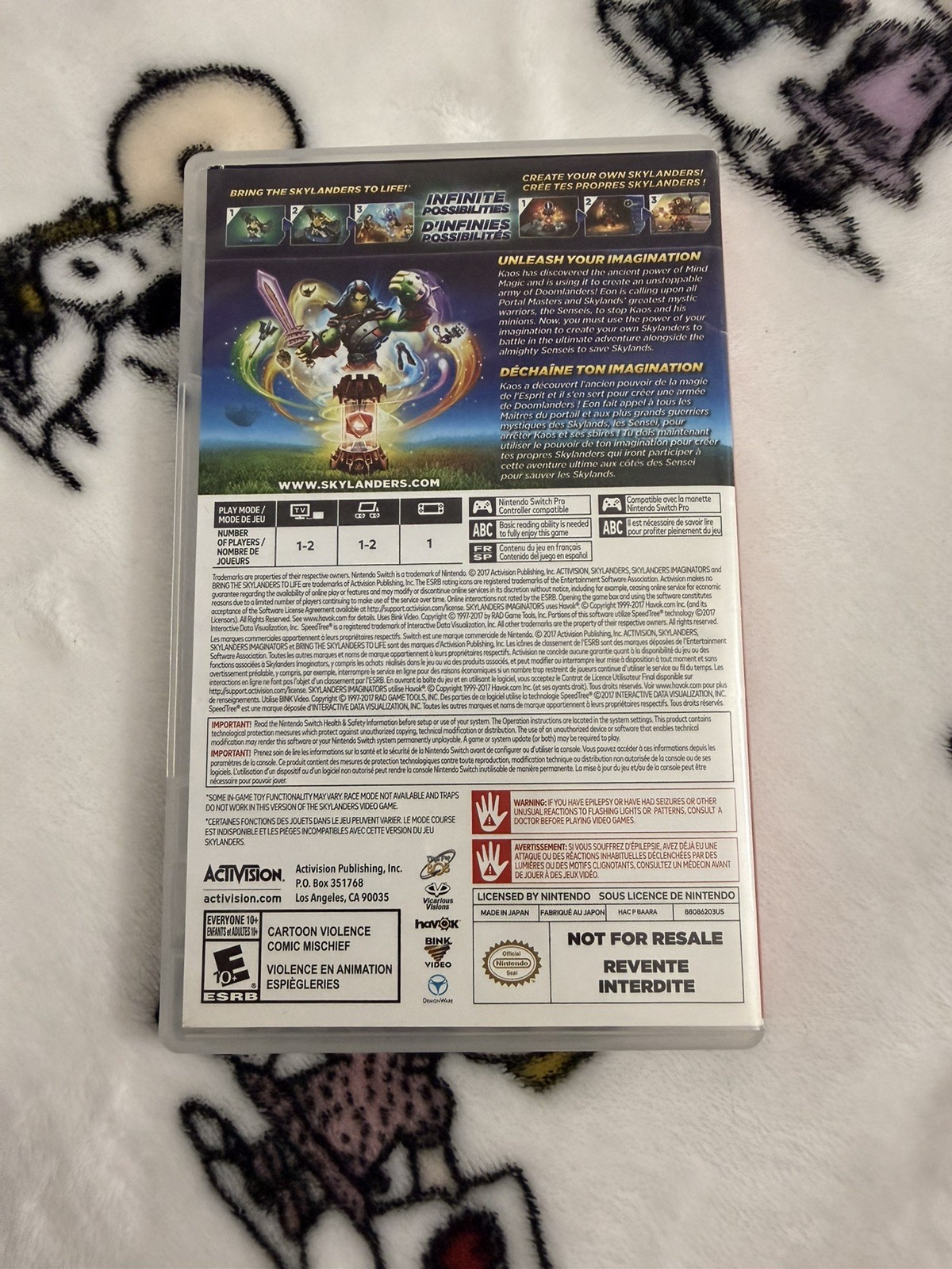 Skylanders Imaginators Nintendo Switch