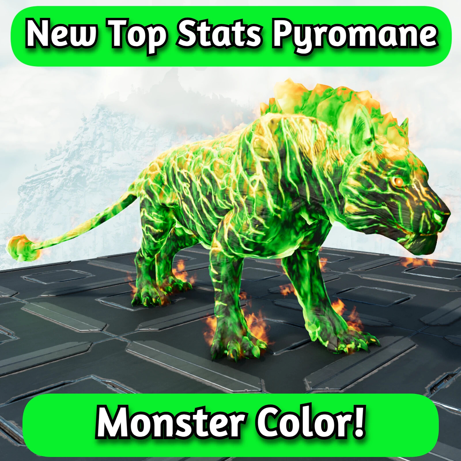 ARK Survival Ascended Monster Pyromane (Pyro) TOP STATS – PVE Official
